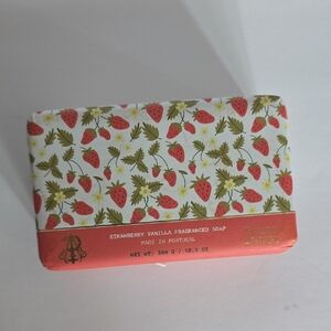 Strawberry Vanilla Fragranced Soap - Red and White